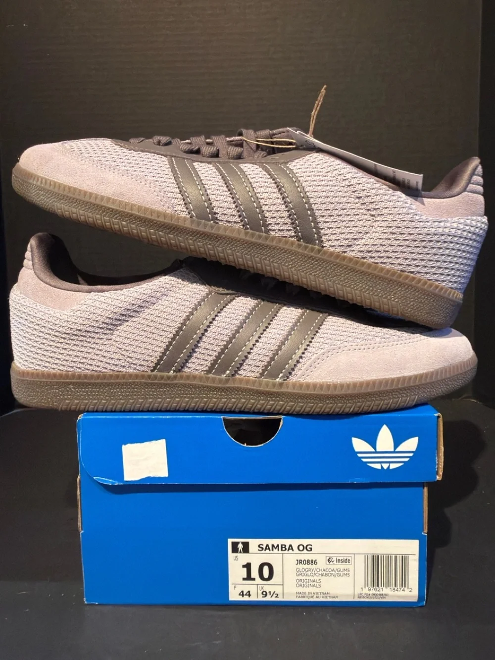 adidas Men's Samba OG Sneakers - Gray Taupe 10M